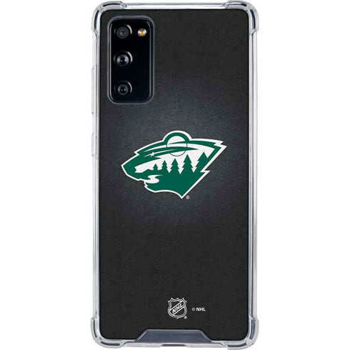 NHL Minnesota Wild Black Background Galaxy S20 FE Clear Case